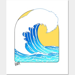 Sunrise Wave Posters and Art